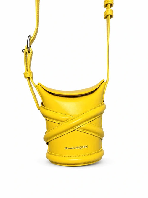 Alexander McQueen Gele leren crossbody – foto 1