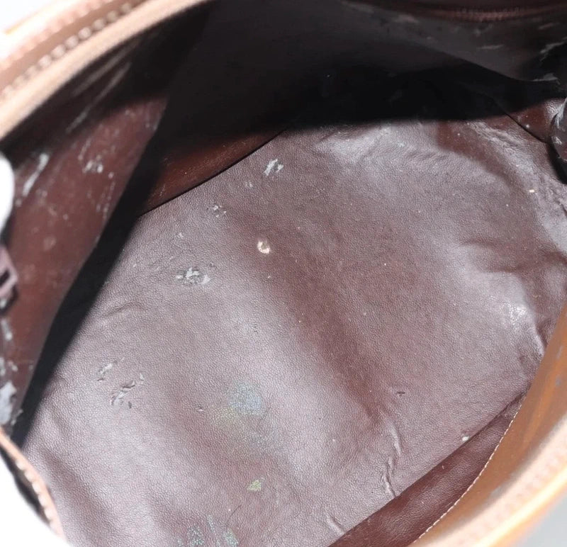 Loewe Vintage Two-Tone Handbag – Bruin & Cognac Leer – foto 11