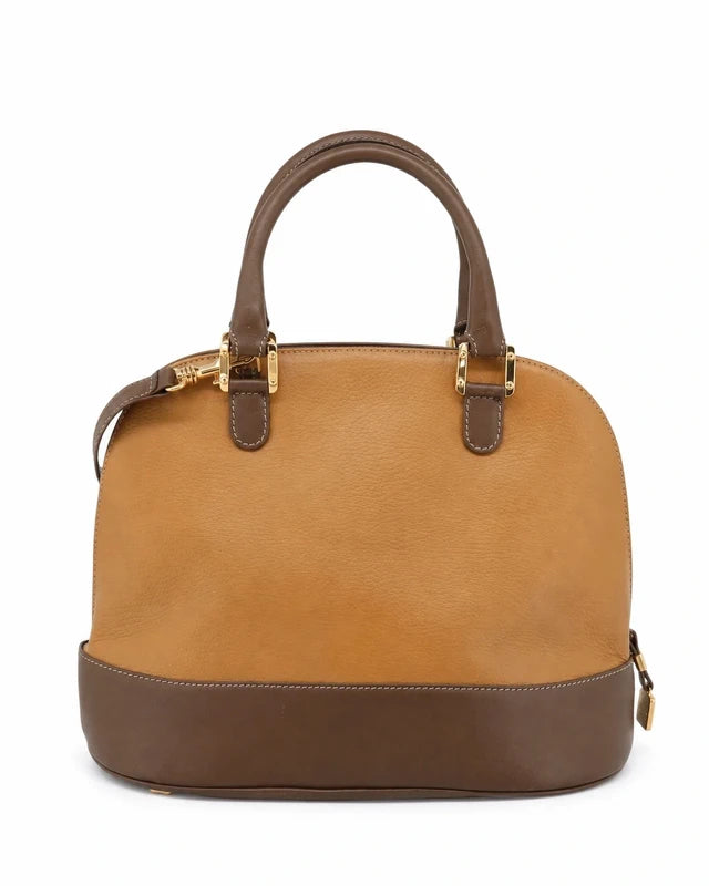 Loewe Vintage Two-Tone Handbag – Bruin & Cognac Leer – foto 2