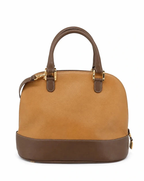 Loewe Vintage Two-Tone Handbag – Bruin & Cognac Leer – foto 2